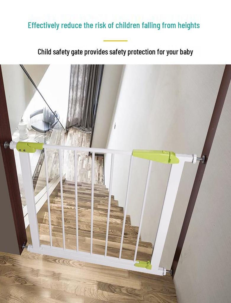 Child & Pet Safety Gate: No-Drill Stair & Door Guard Fence