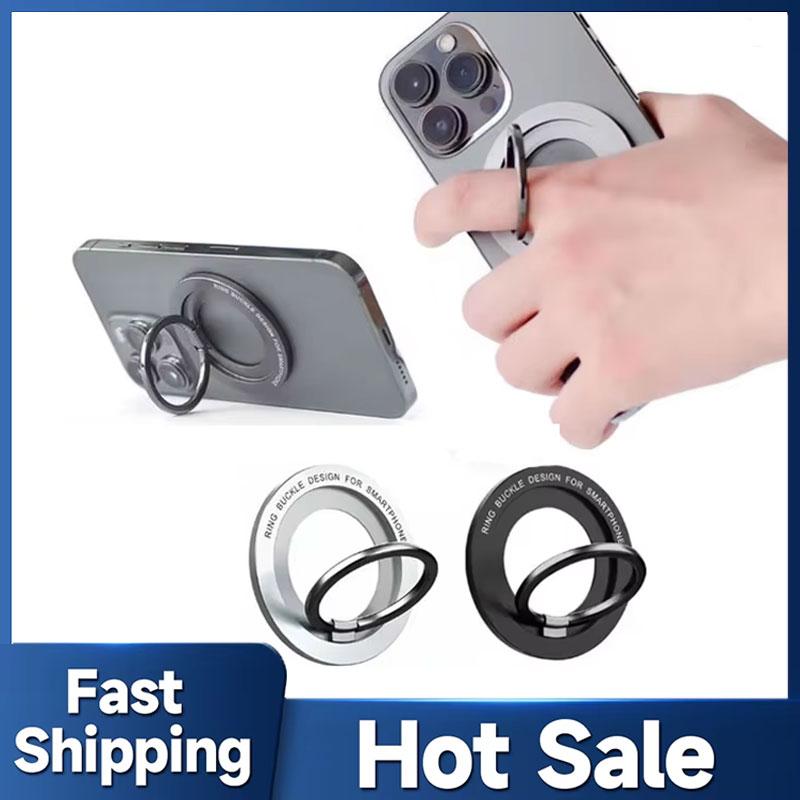 Magnetic for Magsafe Phone Holder Stand Mini Magnet Finger Ring Socket Cellphone Bracket for IPhone 16 15 14 13 12Pro/Max 5