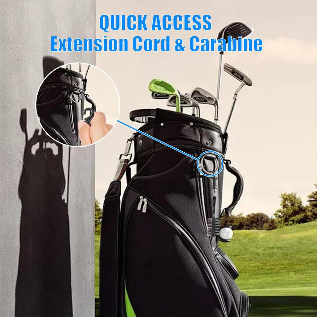 Short Handle Double-Sided Golf Ball & Club Cleaning Brush with Nylon and Steel Bristles