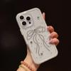 Chic Transparent Rhinestone Bow Phone Case for Apple iPhone 16 & 17