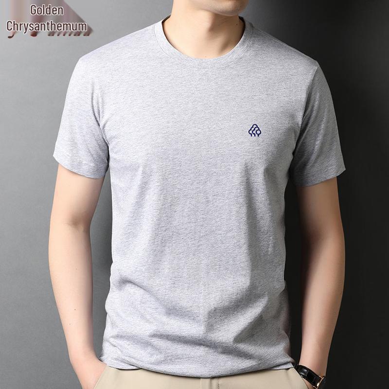 Jinjuju Men s Ice Silk Cotton Cooling Short Sleeve T-Shirt M