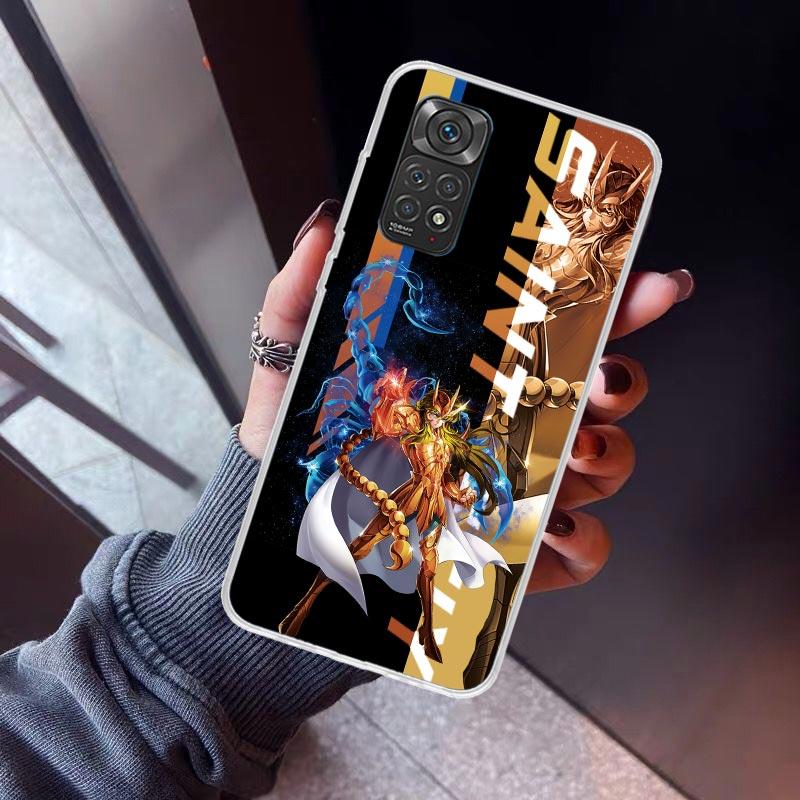 Anime Saint Seiya Phone Case for Xiaomi Redmi Note 15 14 14S 13 12 12S 11 Pro Plus 11E 11T 11S 10S 5G Soft Cover Fundas Redmi No