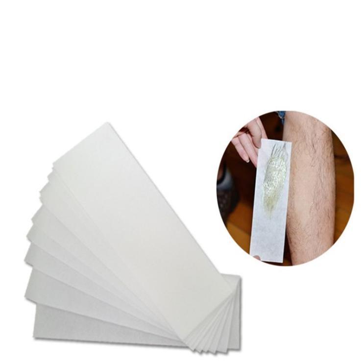Buy 100 Pcs Nonwoven Depilatory Wax Hair Removal Waxing Paper for