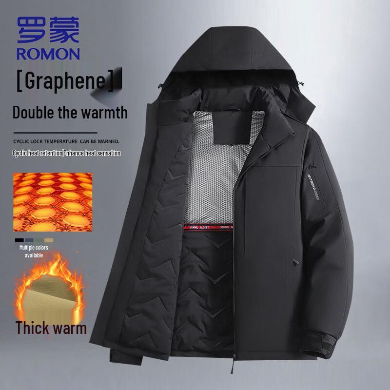 

Romon Men s Graphene Padded Winter Jacket 2XL