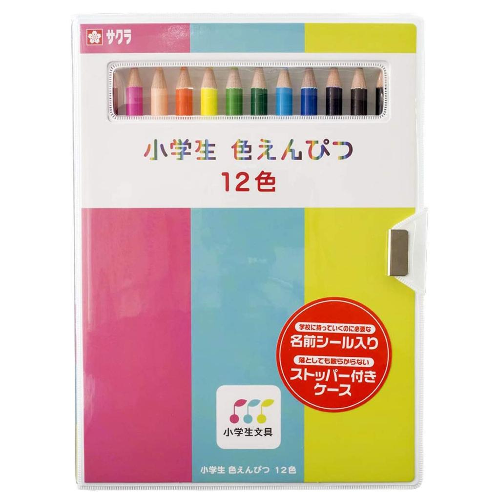 Sakura Colored Elementary School 12 Cray-Pas Pencils, Stationery, Colors, 5-Pack, GPY12(5)