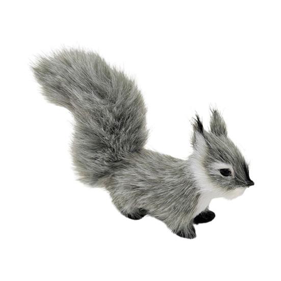 Eichhörnchen Modell Kunstfell Realistisch Niedlich Nagetier Miniatur Figur Ornament Handwerk Mini Fake Eichhörnchen Statue Figur Ornament Geburtstagsgeschenk