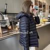 Large size cotton-padded clothes for women's winter new light and thin hooded small cotton-padded jackets, loose fashion warm cotton-padded jackets