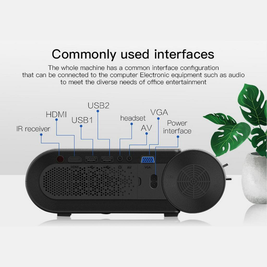 84W 4K 3800 Lumes LED Projector Portable 1080P Full HD Projector Colorful Multimedia Theater HDMI VGA AV Outdoor Home USB