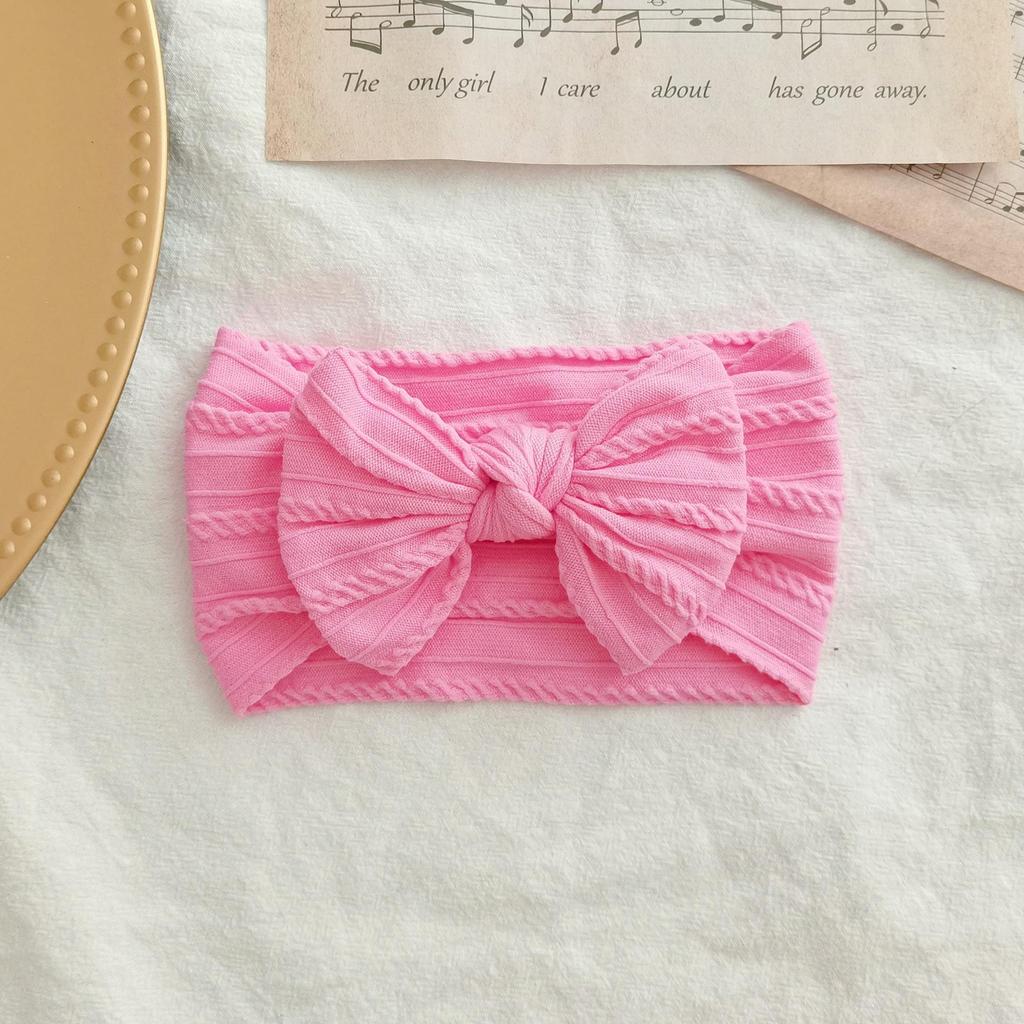 European & American Elastic Nylon Bow Baby Headband Hair Accessories