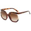 Personalized Color-Blocking Women's Fashion Sunglasses with UV Protection