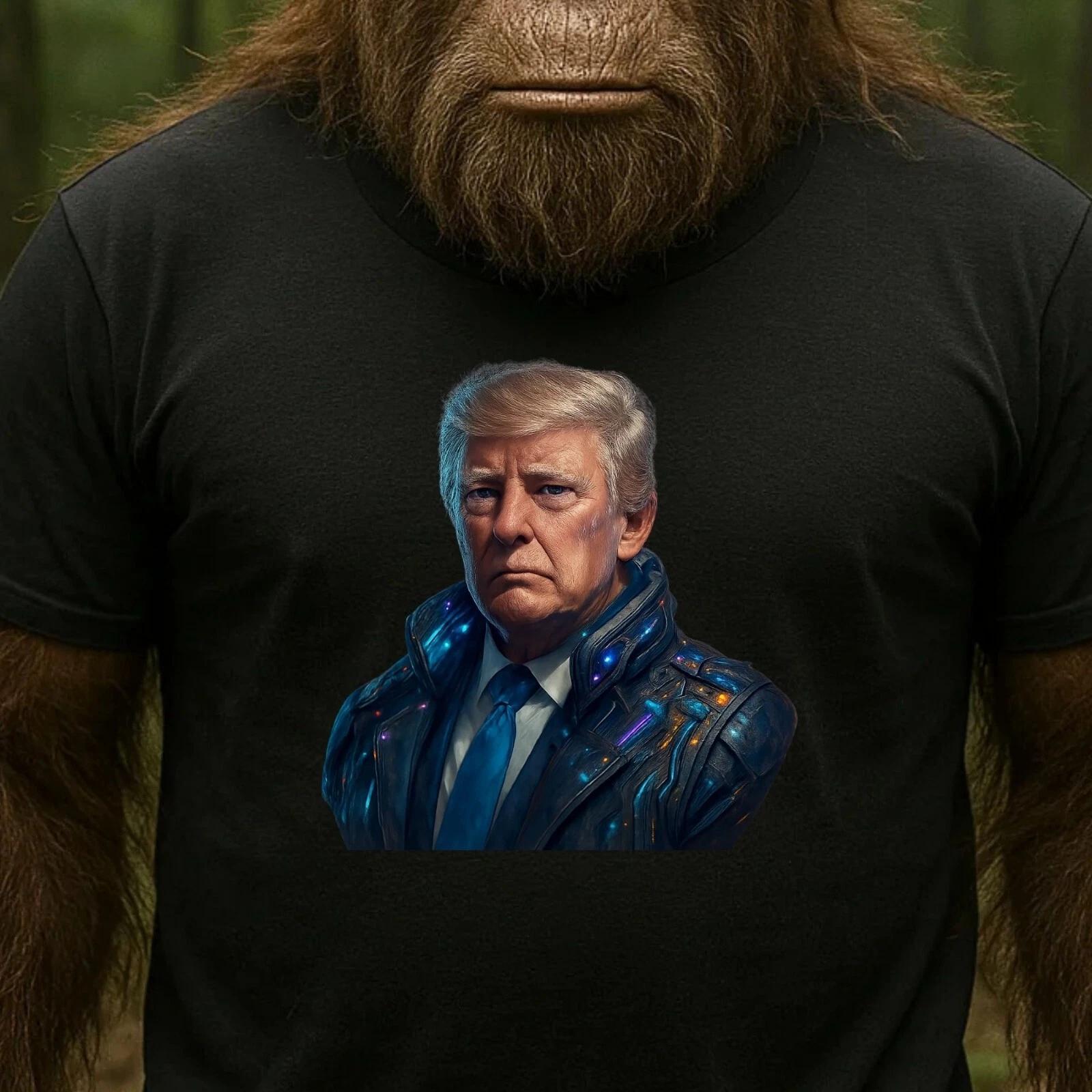 T-Shirt Herren Cyberpunk Trump Motiv Baumwolle Größe S bis 5XL XL