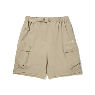 Li Ning Trendy Sports Series Simple Solid Color Loose Fit Casual Shorts Men Shorts Fleece-Brown AKSV551-2