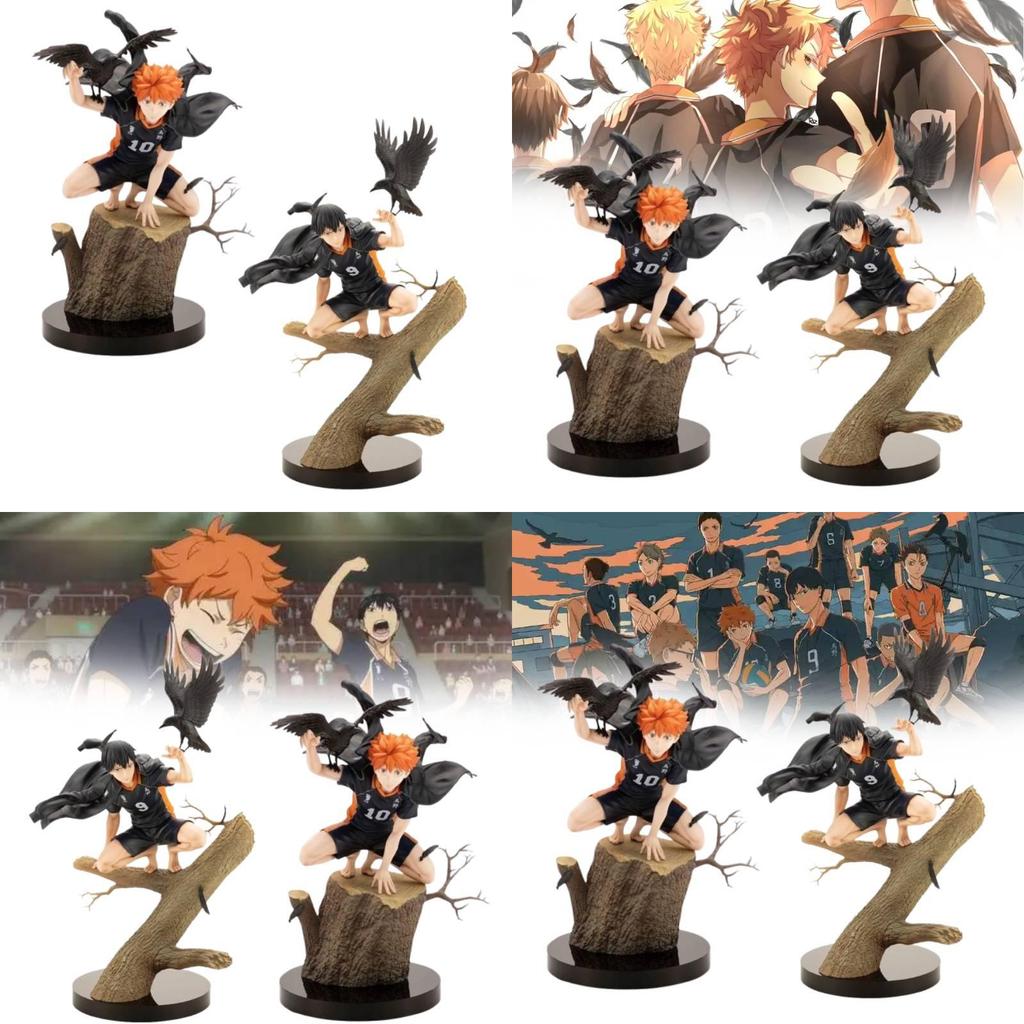 High-quality Pvc Haikyuu Gk Figure Of Hinata Shoyo And Kageyama Tobio With Detailed Base