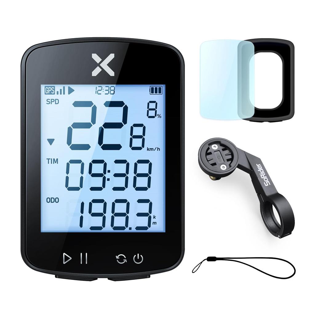 XOSS G Gen2 Cycle Computer 2.2" GPS Wireless Cycling Speedometer Type-C IPX7 Waterproof MTB Odometer Bluetooth Japanese Instruction Manual (Cover and