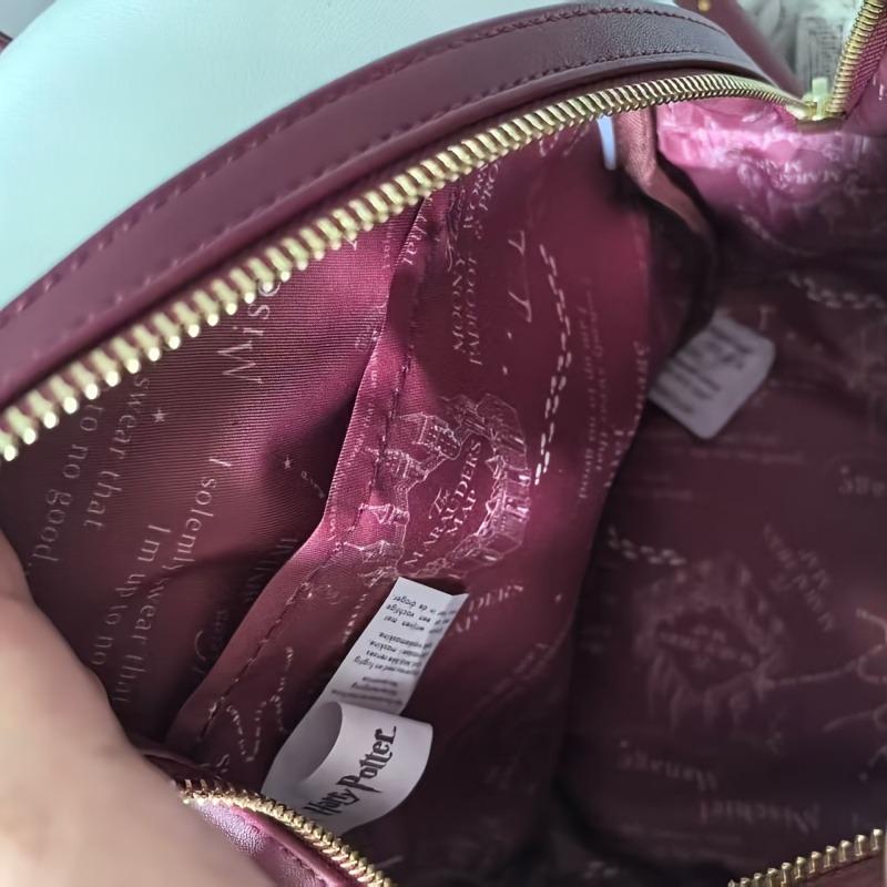 Zaino Donna Serie Harry Potter Borsa a Tracolla Borsa Casual - Zaino con Stampa Elementi Magici - Borsa a Fondo Aperto Media per Libri