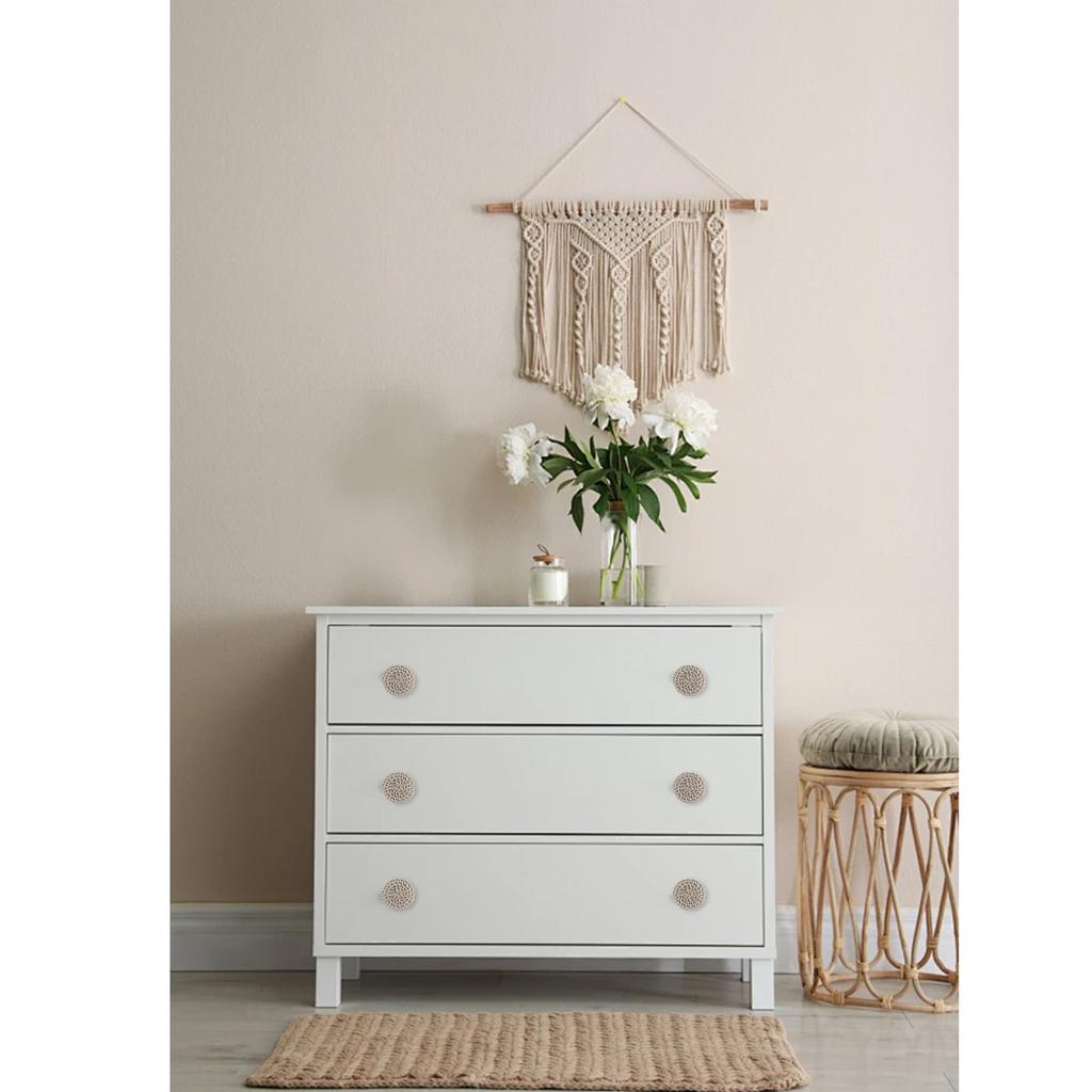 Pack of 12 Wood Drawer Pulls Wood Knobs Decorative Furniture Handles Furniture Hardware Set Simple Install for House