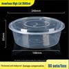 Clear Round Disposable Plastic Takeaway Container