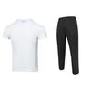 Under Armour Logo Print Crew Neck Short Sleeve T-Shirt And Solid Color Drawstring Mid Waist Knit Pants Casual Sports Set 23500506-100+21500737-001