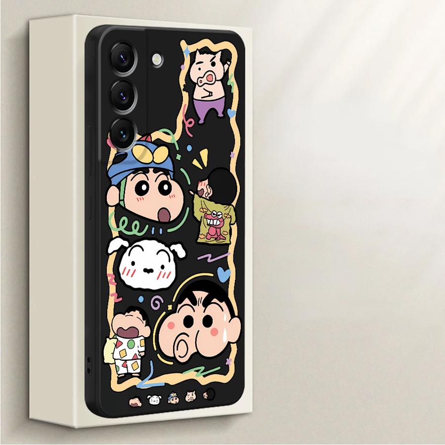 Case for Samsung Galaxy A51 A34 A13 A14 A24 A11 A12 A22 A52 A35 A15 A16 A36 A26 Phone Cover Crayon Cartoon Shin-chan