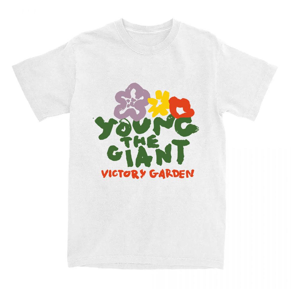 

Young The Giant Victory Garden Tees Summer Short Sleeve Cotton T-shirt O-neck Fashion Design Graphic Merch Unisex T Shirt XS белый