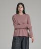 Noming Loose Fit Cropped Pigment Long Sleeve - Burgundy