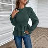 Clothing Fashion Casual Tops Shirts Fashionable Casual Temperament Spring and Autumn Multi-color Women's Mid-collar Printed Long-sleeved Shirt Women