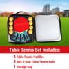 Ping Pong Paddles Set Table Tennis Rackets with 3-Star Ping Pong Balls for Indoor Outdoor Game