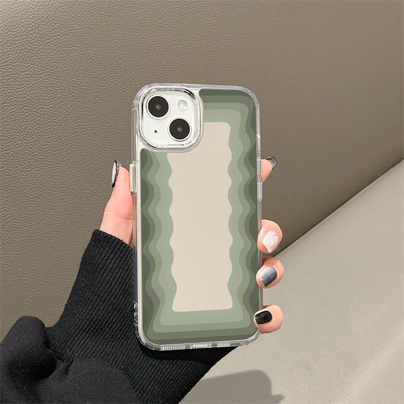 Premium corrugated mirror for iPhone17promax mobile phone case 13/14 Apple 16 all-inclusive 15 new models