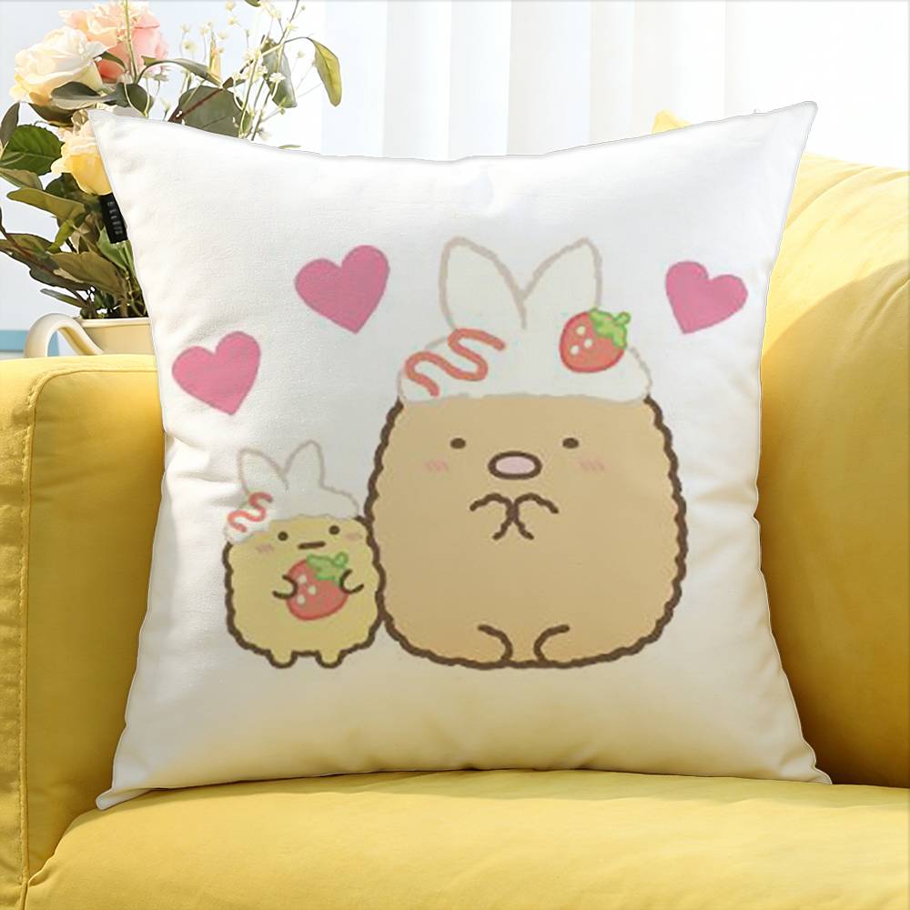 Sumikko Gurashi   Various Sizes Square Pillow Case For Car Home Bedchamber Decor