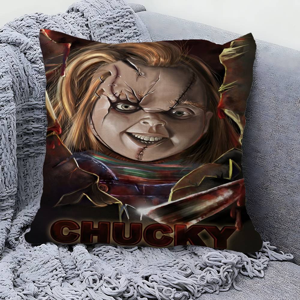 Classic C-ChuckyS Horror Movie Pillow Gifts Home Office Furnishings Bedroom Sofa Car Cushion Cover Case 45x45cm