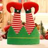 1PC Funny Hats Party Hats Christmas Hats Unisex Santa Pants Hat Vibrant Red Elf Santa Hat Costume Accessories Long Striped