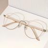 Girl Fashion Round Nearsighted Eyewear Women Myopia Glasses Men Metal Small Frame Anti Blue Light Computer Glasses 0 To -300