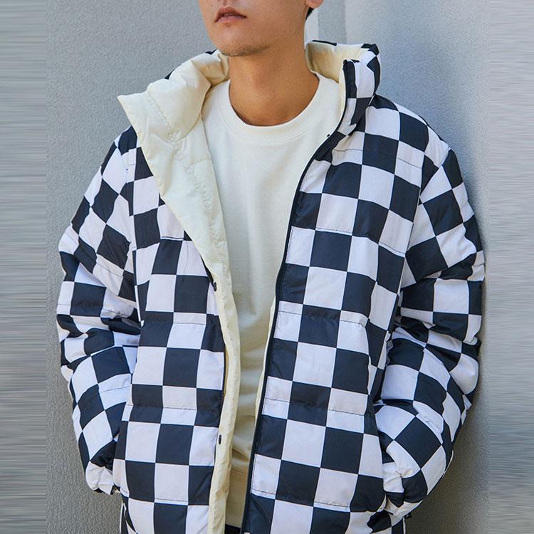 Vans Down Jackets Unisex White Stand Collar Moderate VN0A5H6T3KS