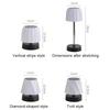 Rechargeable Table Lamp Adjustable Height Portable Wireless Touch Dimmable Desktop Night Light Bedroom Desk Study Reading Lamp