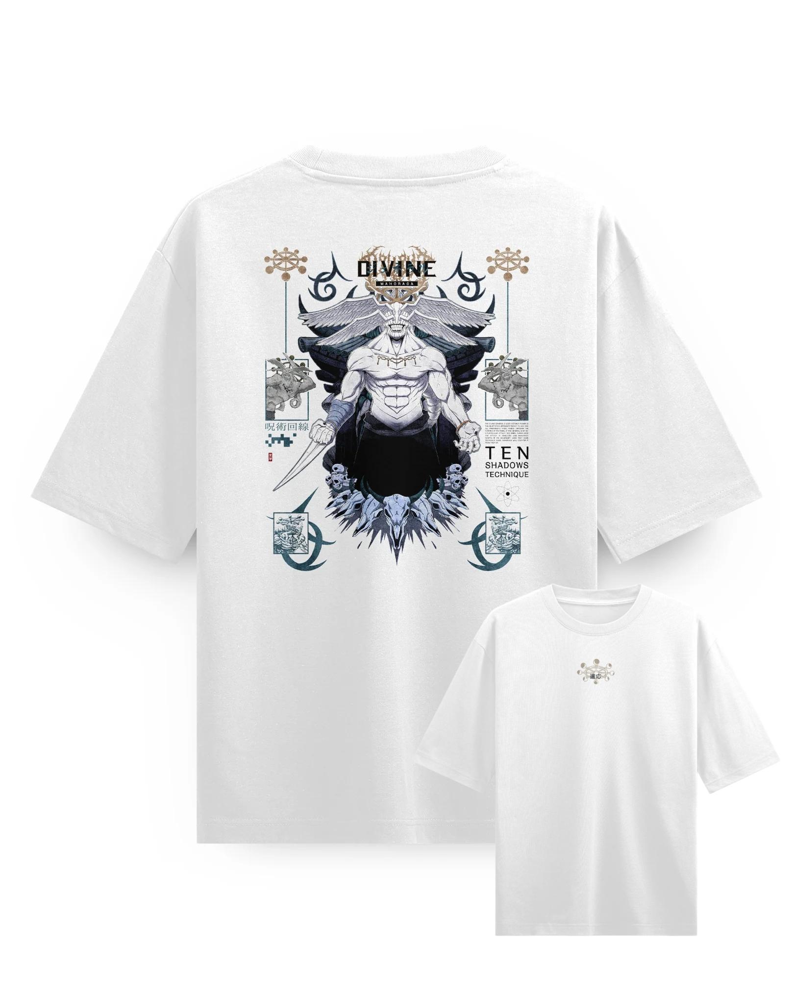 

Mahoraga ADAPTATION anime Jujutsu Kaisen Graphic TShirt 100Cotton Oversized Shirt unisex Y2k Unisex Short Sleeve ONeck Fashion 4XL
