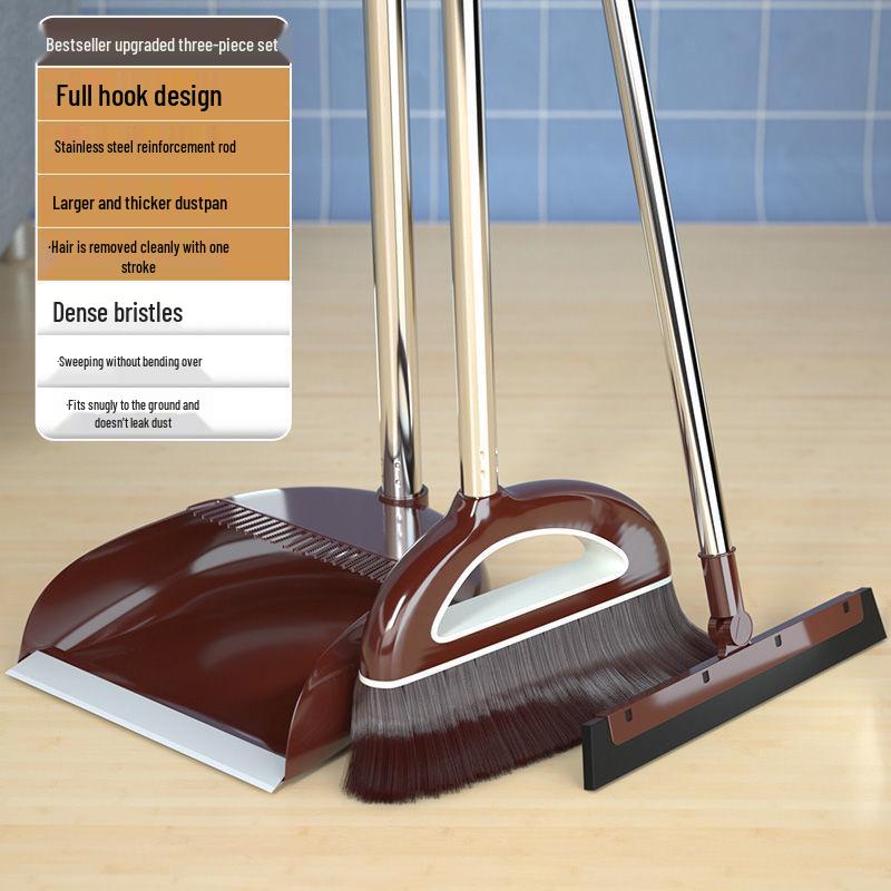 Magic Hair-Free Broom & Dustpan Set for Efficient Household Cleaning