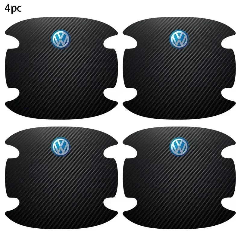 

Cars 2025 Hot For Volkswagen 4PCS Car Door Handle Protection Sticker Emblem Car Styling for VW Volkswagen Golf GTI Bora Passat J
