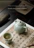 Guānlán Handcrafted Jade Cap Ceramic Teapot: High-Grade Gongfu Tea Brewing Set