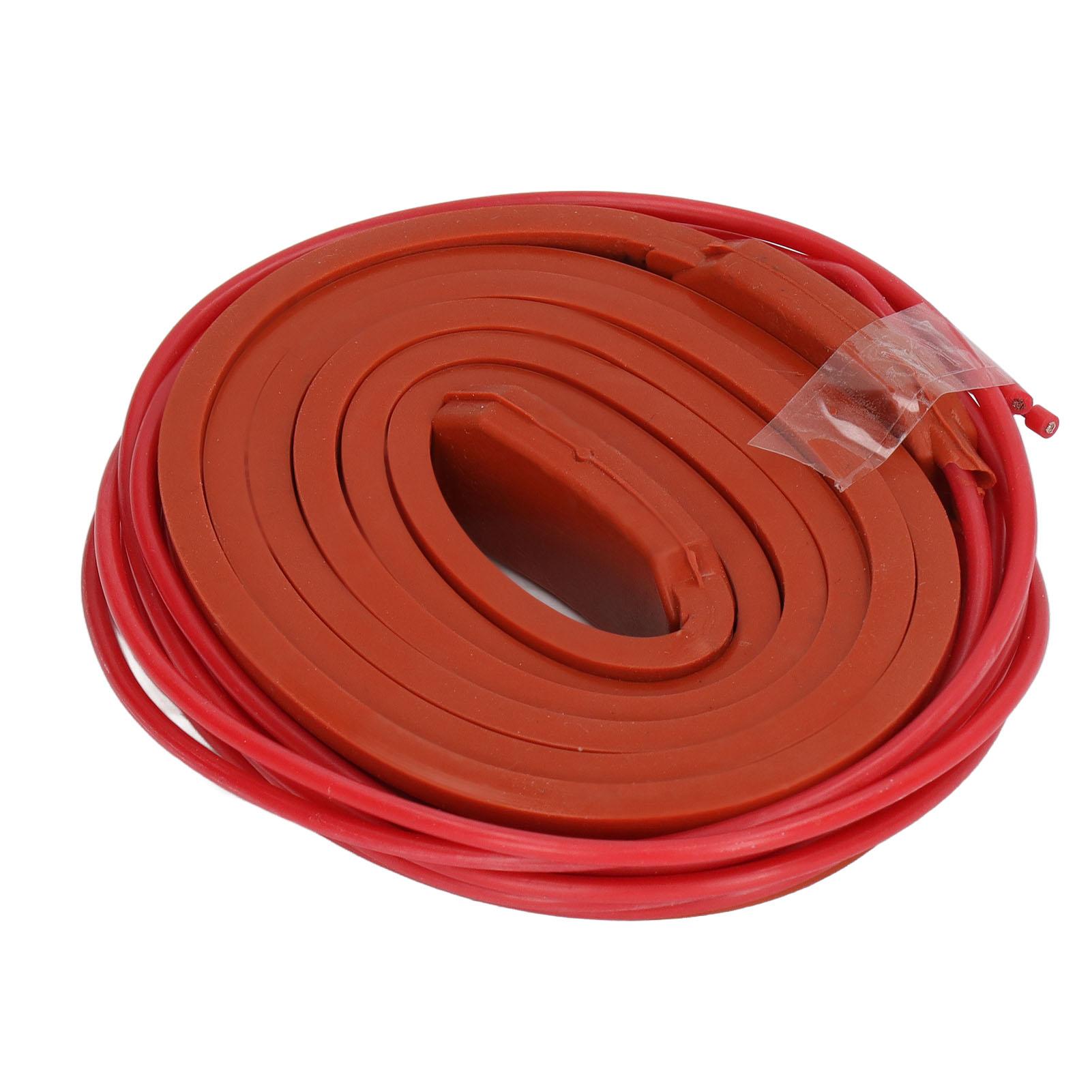 

Силиконовый нагревательный пояс, водонепроницаемый, мягкий, изоляционный, гибкий нагреватель для масляной трубы 15x1000 мм, 40 Вт, DC24V