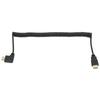 90 Degree Right Angled HD Multimedia Interface Male to Male Extender Coiled Cable for Computer TV