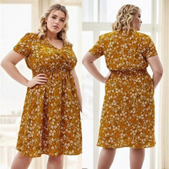 European & American Bohemian Plus Size Summer Beach Dress
