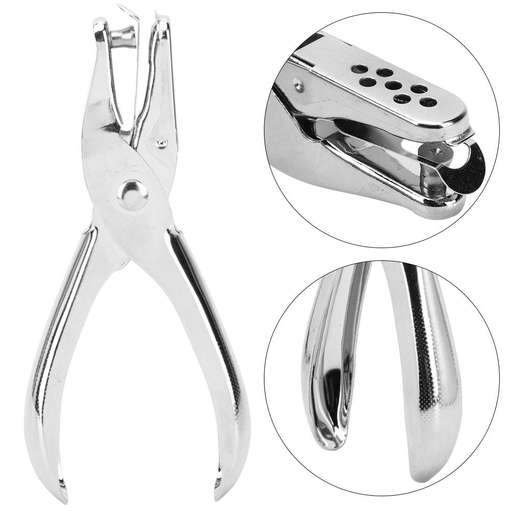 3PCS Stainless Steel Hole Puncher 6mm Single Hole Hand Paper Ticket  Punches