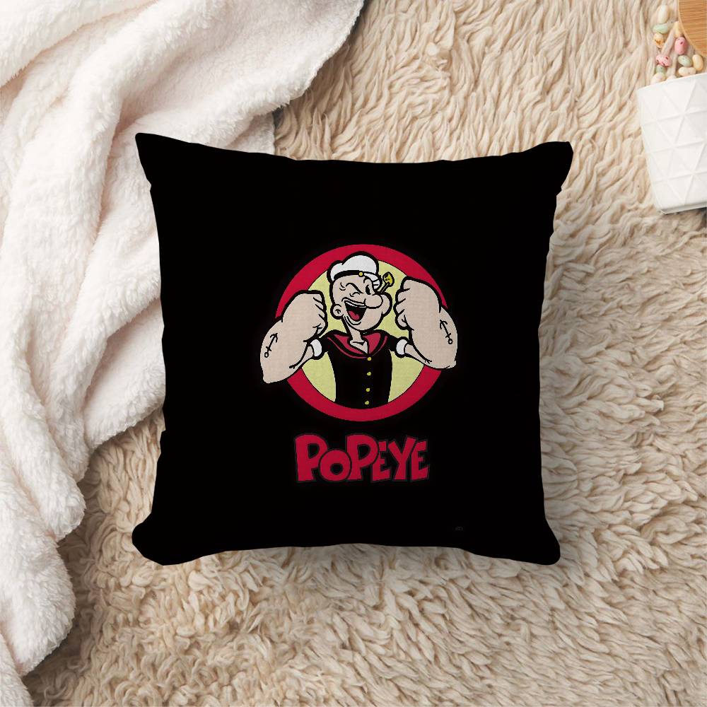 Animation Popeye Retro Personalized Pillow Cover Kids Bedroom Wild Party Decor Pillowcase kid Birthday shower Gift