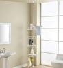 HRS Bathroom Storage Rack Corner Rack Bath Tension Shelf Height Bathroom Shampoo Rack Bathroom Rack Storage Corner Shelf Towel Shampoo Placement