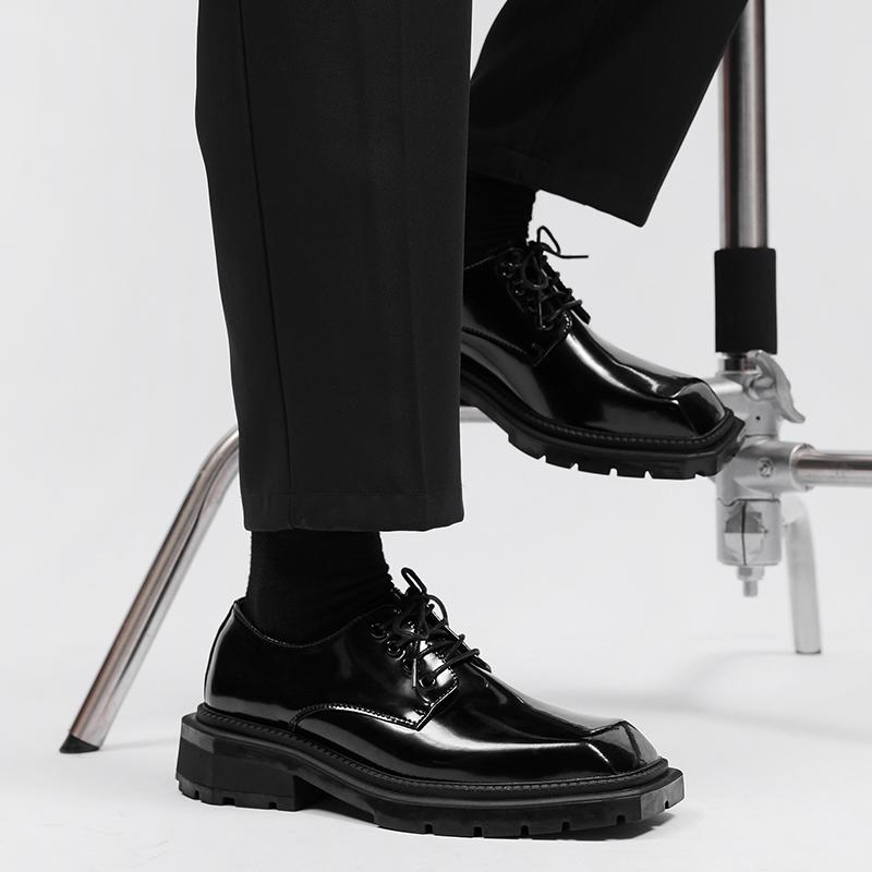 FashionLuxury Business Oxford Leather Shoes Men Breathable Rubber Formal Dress Shoes Male Office Wedding Flats Footwear Mocassin Homme