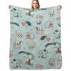 DUDE.PEREECT Throw Blanket Warm Plush Fuzzy Blanket for Living Room