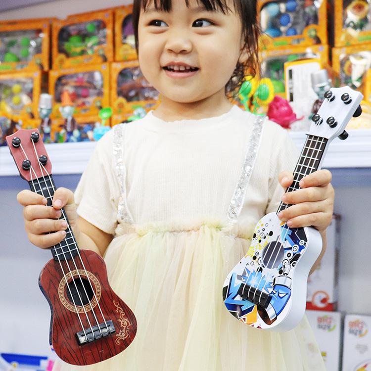 Children's Graffiti Mini Guitar Ukulele - Playable Musical Instrument Toy for Boys and Girls, with Free Shipping