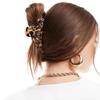 Cross Shark Claw Clip: Elegant Large Acetate Hair Accessory for Women’s Bun or Ponytail.