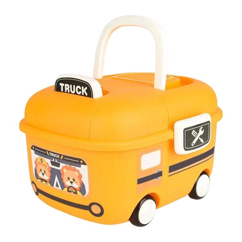 Kinder Rollbox mit Griff Abgerundete Ecken für Baby Spielzeug Organisation und Spiel