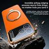 Luxury Business 360 Rotating Magnetic Leather Case for iPhone 17 Pro Max 16 15 14 13 for Magsafe Shockproof Skin Feel Slim Cover